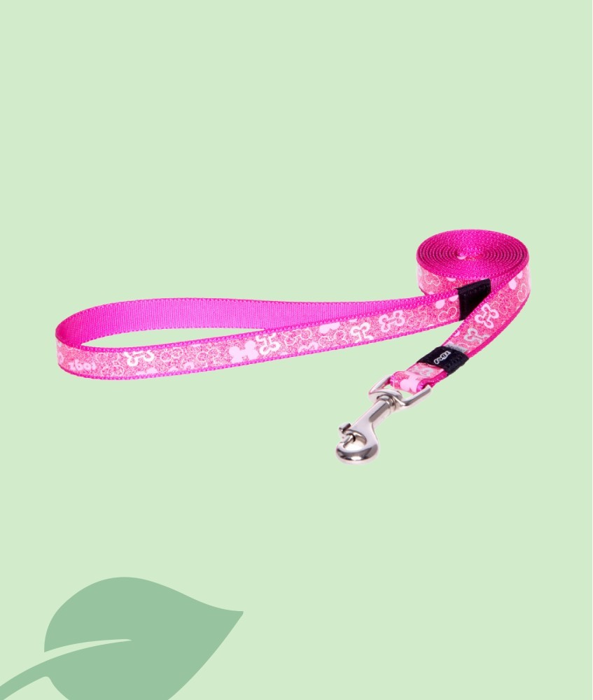 Rogz Trendy Pink Glitter Bones - Corretja | XS-S-M