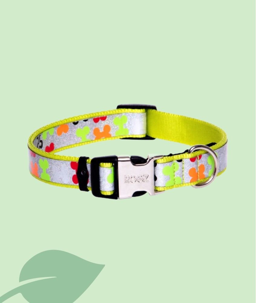 Rogz Trendy HB523 Yellow Multi Bones - Collar per a Gossos