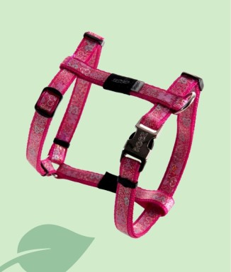 Rogz Harness Trendy Pink Bones | Arnès per a Gossos