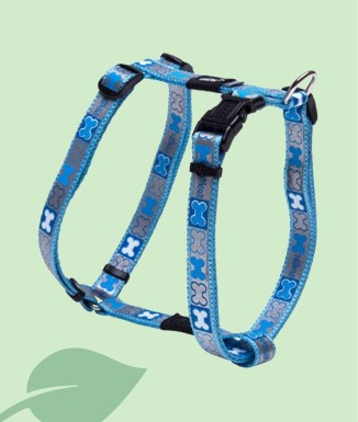Rogz Harness Reflecto Blue XS-S-M | Arnès Reflectant