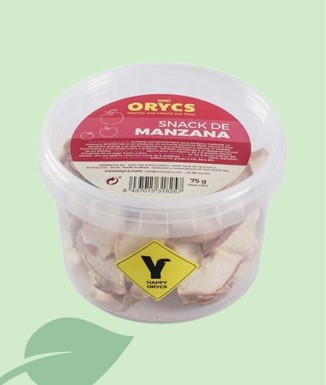 Miniorycs Snack Poma 75 g | Natural per a Mascotes