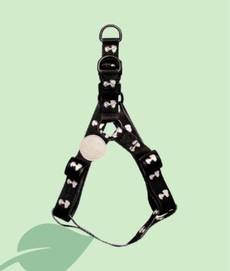 ZOOZ PETS Snoopy - Arnés Negro para Perros