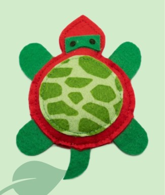 ARPPE Juguete Tortuga de Tela para Gatos