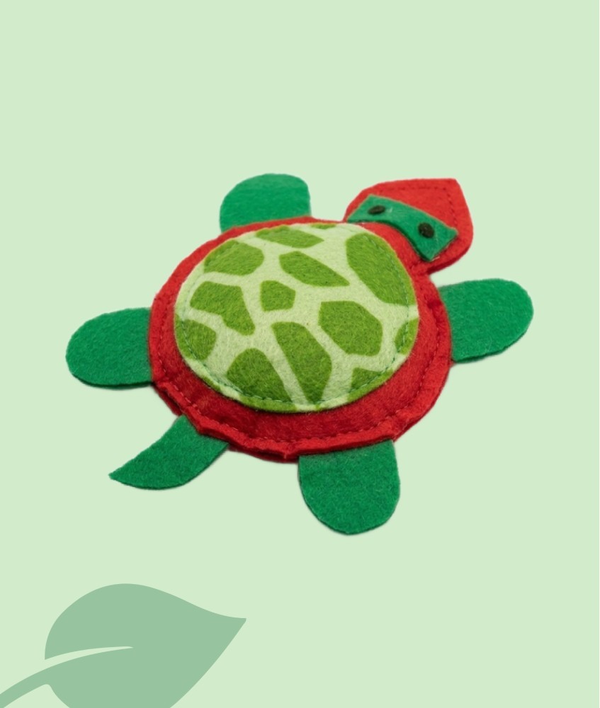ARPPE Juguete Tortuga de Tela para Gatos