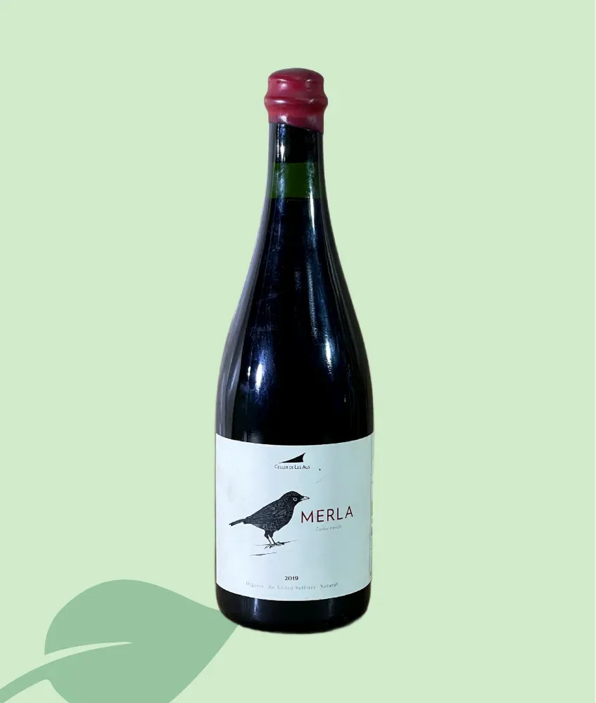 D.O. Alella Merla – vi negre ecològic sense sulfits 75 cl