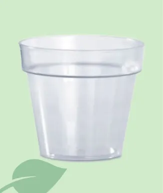 DISCOM Test Basic Transparent 14×12 – maceta plàstica transparent