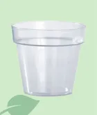 Discom Test Basic Transparente 14×12 cm – Maceta de Plástico