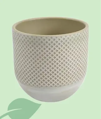 Macetero RUS 17 × 14,5 cm de cerámica decorativa