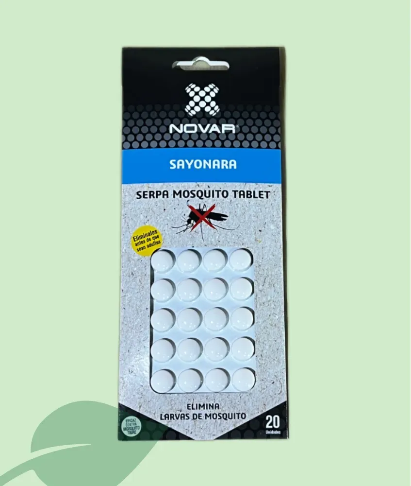 Larvicida Sayonara Mosquits 20 Tabletes – control de larves