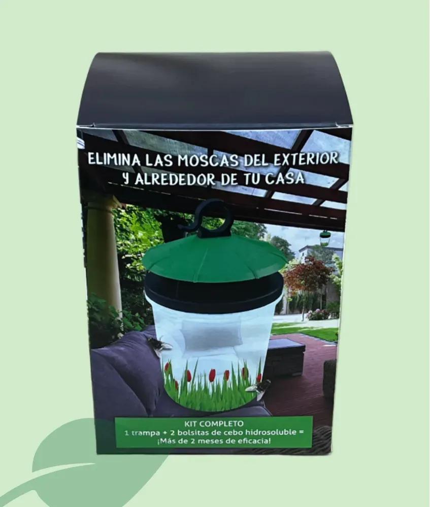 Trampa Mosca’Clac Protecta – atrapamoscas con atrayente