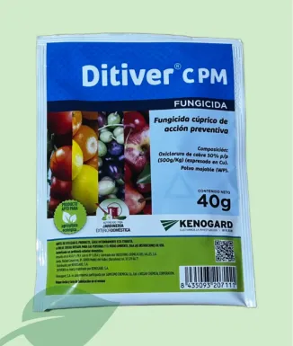 Ditiver C PM fungicida – 40 g y 500 g preventivo de cobre