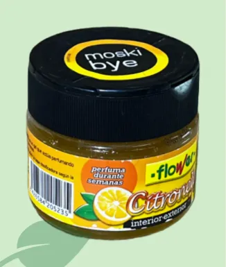 Flower Citronela Gel 125 g Antimosquits Interior-Exterior