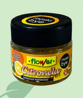 Flower Citronela Gel 125 g Antimosquits Interior-Exterior