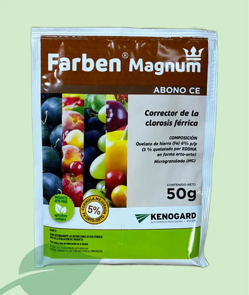 Farben Magnum Quelato de Hierro 1 kg / 50 g – Fertilizante