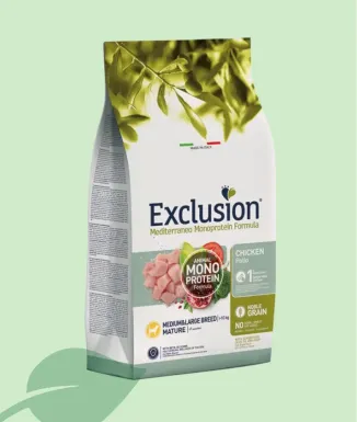 Exclusion Mature Adult Medium 12 kg – pinso senior gossos