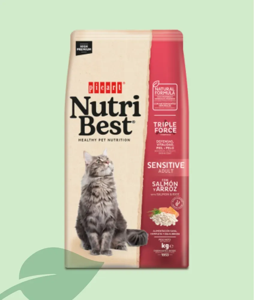 Nutribest Cat Adult Sensitive Salmón y Arroz 2 kg / 15 kg