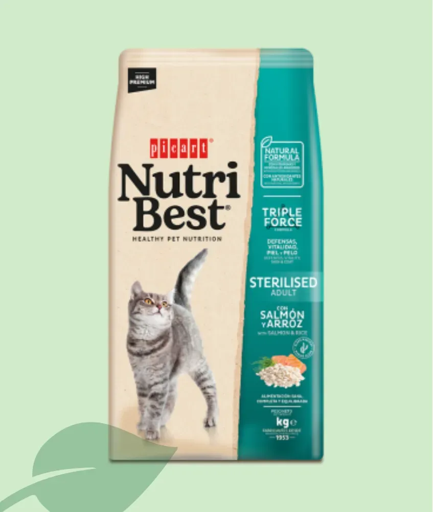 Nutribest Cat Sterilised Salmón y Arroz 2 kg / 8 kg