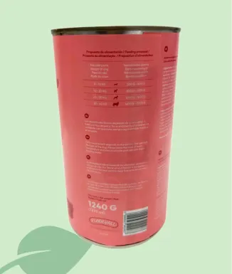 Natur Vall Vedella Llauna 1240 g Menjar Humit per a Gossos