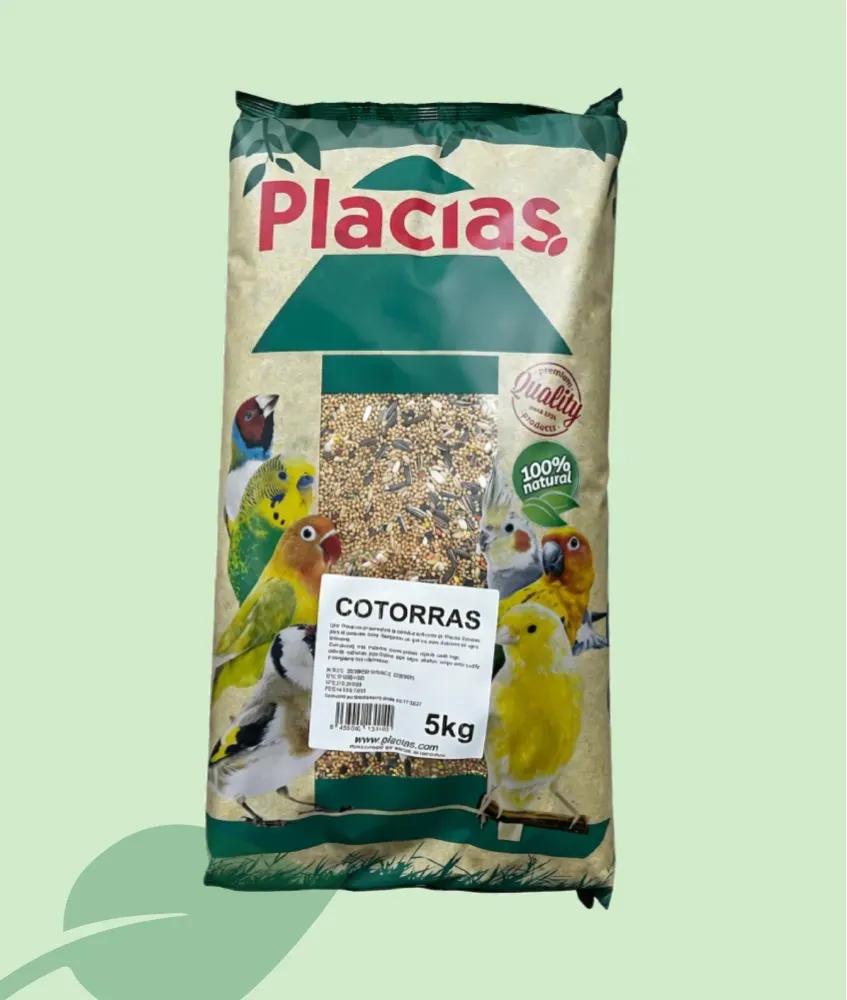 Placias Mixtura Cotorras Aliment per a Cotorras 5 kg