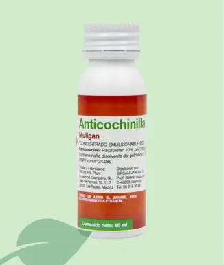 Control eficaç de cotxinilles en plantes Sipcam Muligan és un insecticida concentrat formulat amb piriproxifen 10 %, una substàn