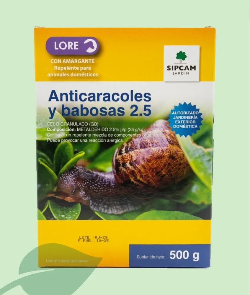 Sipcam Anti-Caracoles 2,5% 500 g – Control Babosas