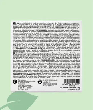 Novar Raticida Pasta 150 g Esquer per Rates i Ratolins