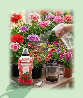 Green Top Abono Geranios 1 L Plantas con Flor