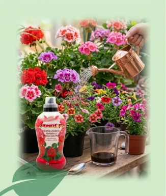 Green Top Abono Geranios 1 L Plantas con Flor