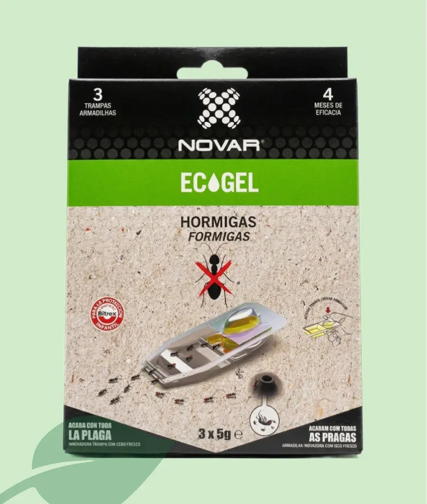 ECOGEL trampa formigues 3 unitats cebo eficaç