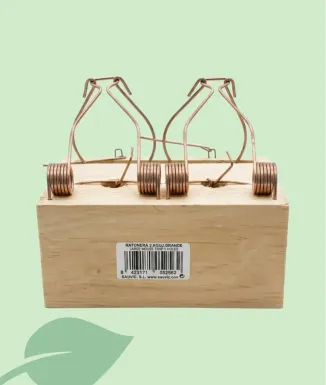 Ratonera Fusta Sauvic 2 Forats | Eficàcia Tradicional