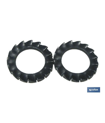 Arandelas Elásticas en Abanico Dentado Exterior