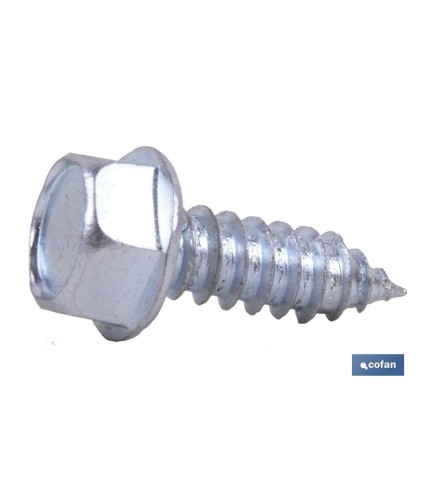 Tornillo Roscachapa Cabeza Hexagonal con Arandela Estampada Zincado