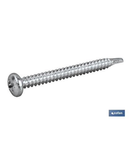 Tornillo Autotaladrante Cabeza Cilíndrica Phillips Zincado