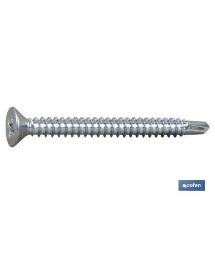 Tornillo Autotaladrante Cabeza Avellanada Phillips Zincado