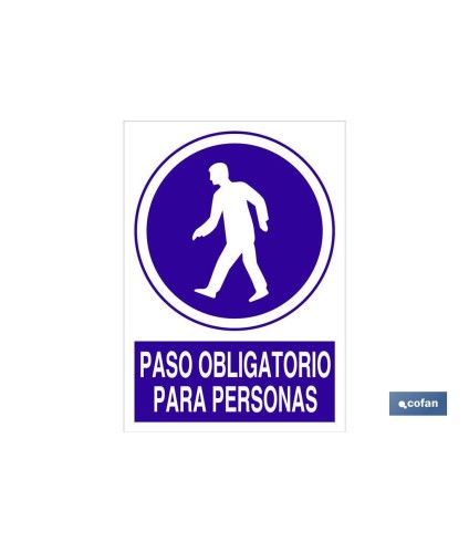 Paso obligatorio para personas