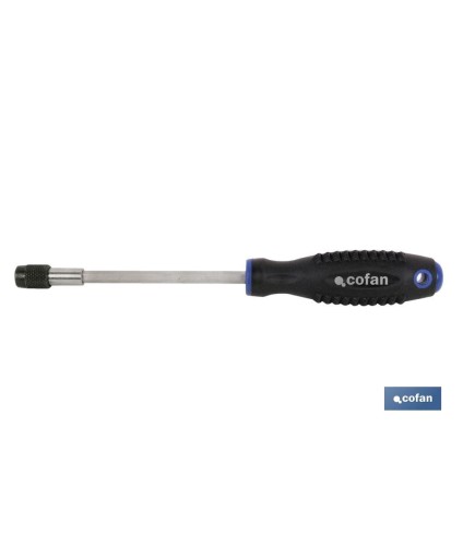 Destornillador rígido para puntas de 1/4 | Modelo Comfort plus | Con acople rápido de puntas de 1/4