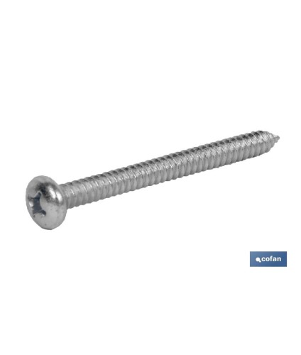 Tornillo Roscachapa Cabeza Cilíndrica Abombada Phillips Zincado