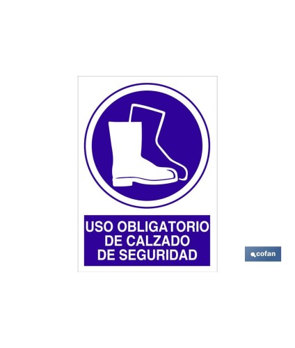 Uso obligatorio de calzado de seguridad