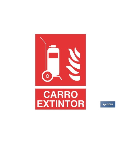 Carro Extintor Pictograma + Texto