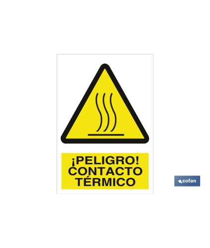 ¡Peligro! contacto térmico
