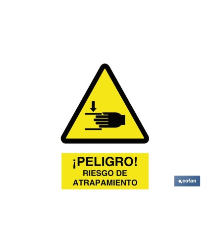 ¡Peligro! riesgo de atrapamiento