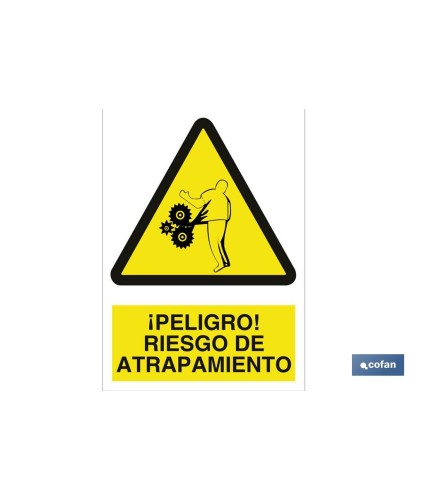 ¡Peligro! riesgo de atrapamiento