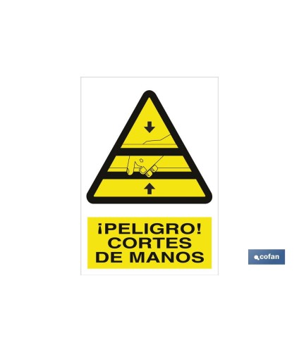 ¡Peligro! cortes de manos