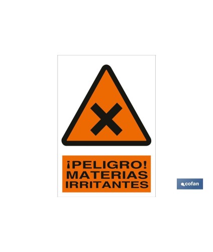 ¡Peligro! materias irritantes