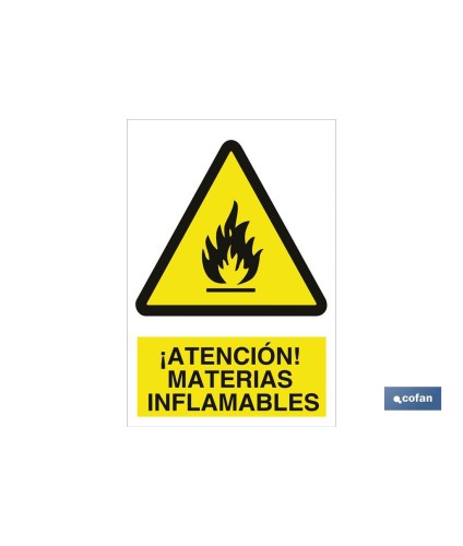 ¡Atención! materias inflamables