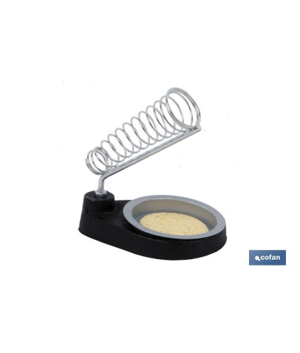 Soporte para soldar Estáño | Resorte metálico unido a la base circular | Longitud 170 mm