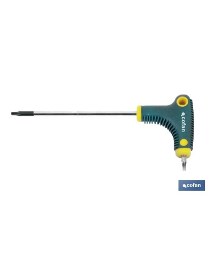 Destornillador Torx | Con mango en T doble punta | Modelo punta Torx desde T-15 hasta T-30