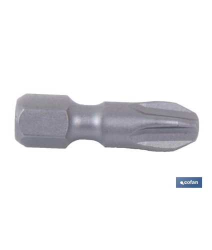 Puntas Phillips de atornillar en 1/4\\\" | Con huellas desde PH 0, PH 1, PH 2 y PH 3 | Versiones de 25 y 50 mm de longitud