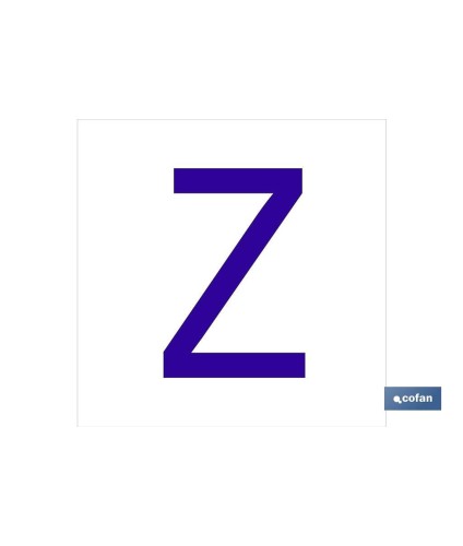 Z Letra en glasspack