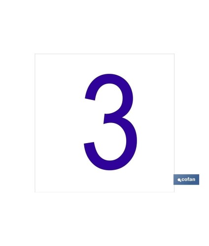 3 Número en glasspack